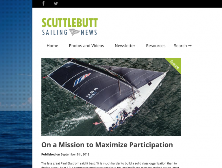 “On a Mission to Maximize Participation” — IC37 IN Scuttlebutt Sailing News